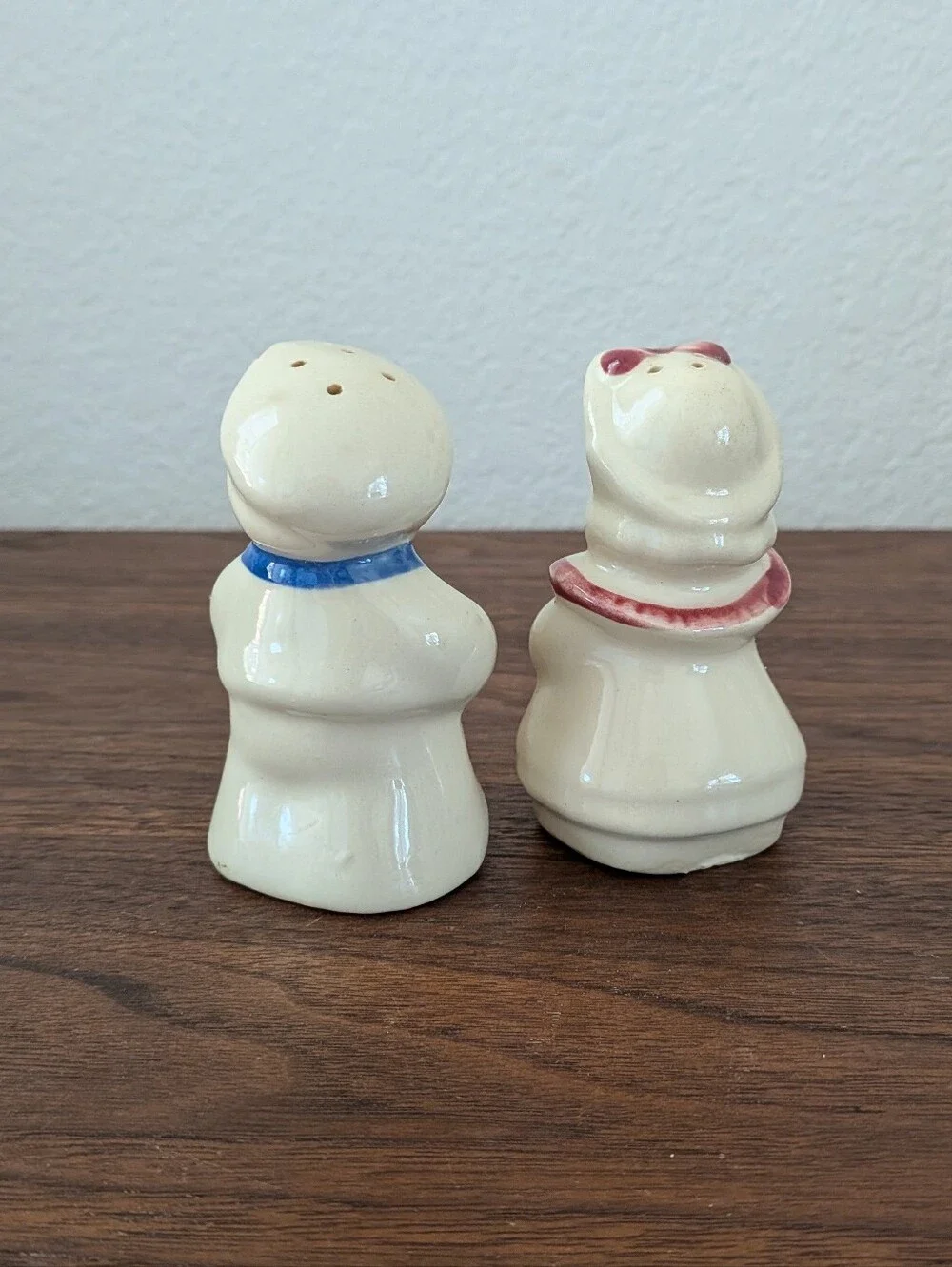 Vintage Shawnee Sailor Boy & Bo Peep Salt and Pepper Shakers Hand Painted